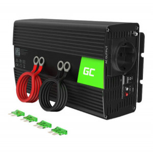 Convertor de tensiune Green Cell Inwerter 12V / 230V 1000W/2000W (undă sinusoidală pură)