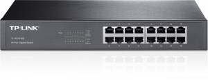Switch 16 porturi RJ45 Gigabit, Unmanaged, 1U - TP-Link TL-SG1016D
