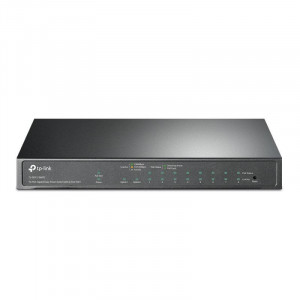 Switch 8 porturi PoE+ Gigabit, 1 x RJ45 Gigabit, 1 x Combo SFP/RJ45 Gigabit, Managed - TP-Link TL-SG1210MPE