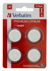 BATERIE VERBATIM (CR2450) 3V litiu 4 buc