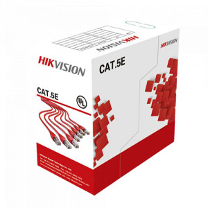Cablu UTP cat5e 0.5mm, cupru integral, cutie 305 metri - HIKVISION DS-1LN5E-S