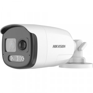 Camera AnalogHD ColorVu 2MP cu PIR si alarma incorporata, lentila 2.8mm, lumina alba 40 m, Audio - HIKVISION DS-2CE12DF3T-PIRXOS-2.8mm