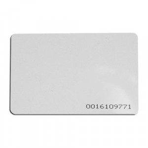 Cartela de acces EM4100 125KHz, 0.8 mm, cod printat CSC-EM125-08+C