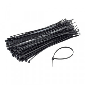 Coliere de plastic 100x2.5 mm, NEGRU, 100 buc PKB-100MB