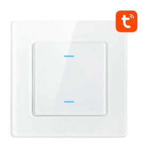 Comutator de lumină inteligent WiFi Avatto N-TS10-W2 2 căi TUYA (alb)