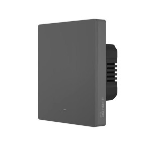 Comutator de perete Wi-Fi inteligent SwitchMan cu 1 canal Sonoff negru (M5-1C-80)