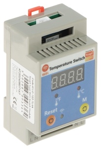 Comutator inteligent 1 canal cu senzor de temperatura Wi-Fi Tuya