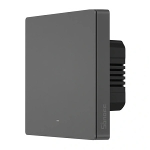 Întrerupător de perete inteligent Sonoff M5-1C-86M 1 Canal cu conexiune Wi-Fi, gri