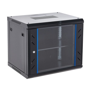 Rack perete 9U 19' 600x450, capacitate incarcare 60 Kg, negru - ASYTECH Networking ASY-9U-6045WL