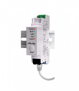 Shelly PRO EM – 50A contor de energie, 2 x 50A, monofazat, cu control contactor - resigilat