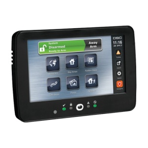 Tastatura touch screen color 7', 128 zone, cititor proximitate, negru, EN/RO, SERIA NEO - DSC HS2TCHPBLKEE1