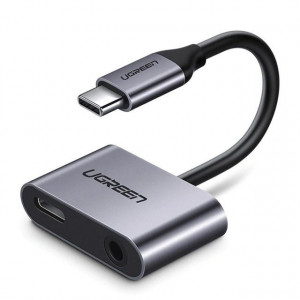 Adaptor UGREEN USB-C la USB-C si jack 3.5mm