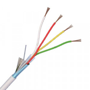 Cablu de alarma 4 fire ecranate, cupru integral 100m