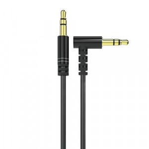 Cablu unghiular Dudao AUX mini jack 3,5 mm 1m cablu negru