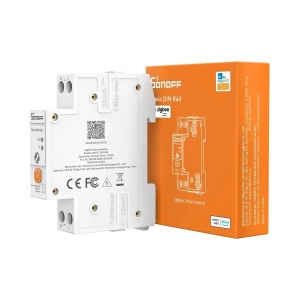 Comutator inteligent Sonoff BASIC-1GSP Zigbee cu funcție de conectare pe șină DIN