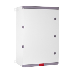 Cutie distributie IP67 din ABS gri, usa mata, placa metalica, 400x500x240 mm PD405024