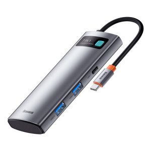 Hub Baseus 7in1 USB-C la 2x USB 3.0 + HDMI + USB-C PD