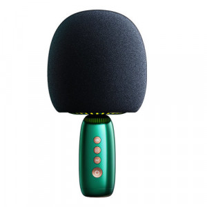 Microfon karaoke wireless Joyroom cu difuzor Bluetooth 5.0 2500mAh verde