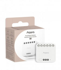 Modul de releu dublu AQARA T2, cu contor de putere