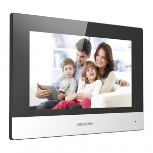 Monitor videointerfon Touch Screen TFT LCD 7 inch, conectare 2 fire, Wifi - HIKVISION DS-KH6320-WTE2