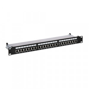 Patch Panel 1U, FTP cat6, 24 porturi RJ45 - ASYTECH Networking ASY-PP-FTP6-24