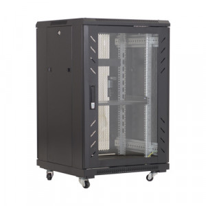 Rack podea 18U 19' 600x800, negru - ASYTECH Networking ASY-18U-6080E