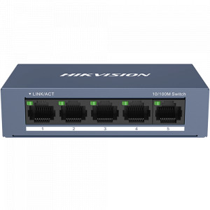 Switch 5 porturi 10/100 Mbps RJ45 - HIKVISION DS-3E0105-O