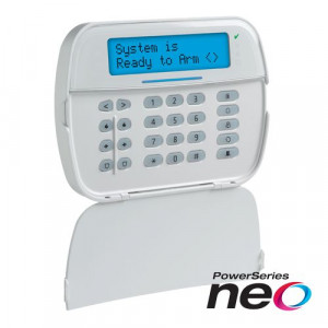 Tastatura LCD alfanumerica wireless si cititor de proximitate, cablata, 128 zone, SERIA NEO - DSC NEO-HS2LCD-WFP