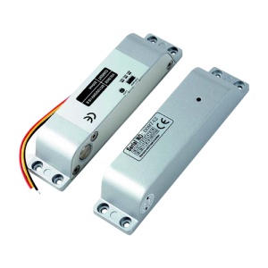 Bolt electric Fail Safe (NC), montaj aparent, 12 Vcc, delay 0-3-6 secunde, monitorizare, 200 x 28 x 39 mm CSL-150NC