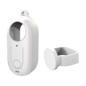 Carcasa din silicon Puluz cu capac pentru obiectiv Insta360 GO 3 alb