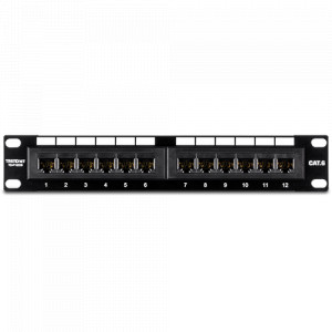 Patch Panel 12 porturi RJ45 UTP 10', Cat6 - TRENDnet TC-P12C6