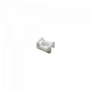 Suport plastic prindere coliere, ALB, 15x10x7 mm, 100 buc TAC-1-W