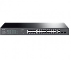 Switch 24 porturi PoE+ Gigabit, 2 porturi RJ45 Gigabit, 2 x SFP Gigabit, Managed - TP-Link TL-SG1428PE