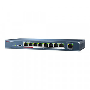 Switch 8 porturi PoE, 1 port uplink- HIKVISION DS-3E0109P-E-M