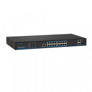 Switch PoE 300W - 16 porturi PoE+, 2 porturi uplink 10/100/1000Mbs