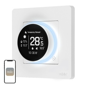 Termostat Inteligent ZigBee MOES ZHT-SR-GB pentru încălzire electrică