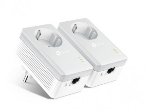 TL-PA4010P Adaptoare Powerline AV600 Cu Priză Incorporată Kit