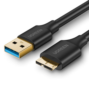 Cablu Ugreen USB-A - Micro USB-B 3.0 5Gb/s 2m negru