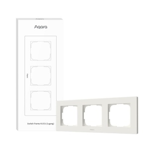 Cadru comutator Aqara H2 EU (triplu / 3-sloturi), alb
