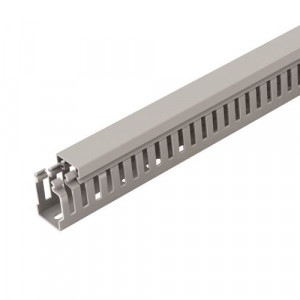 Canal cablu perforat 25x40 mm, cu capac, 2m - DLX PVCP-257-40
