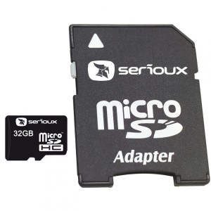 MICROSDHC 32GB SERIOUX CU ADAPTOR CL10