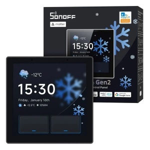 Panou de control inteligent Sonoff NSPanel Pro Gen2, 86 mm (tip UE), gri