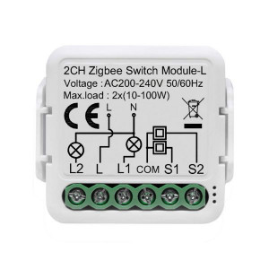 Releu inteligent Zigbee 230V SmartWise, (fără nul), compatibil eWeLink, și Tuya (R2)