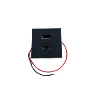 Shelly USB charger negru ( Încărcător USB Shelly pentru suport wall display )