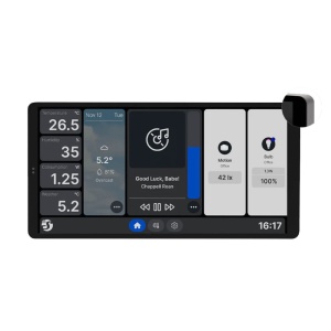 Shelly Wall Display X2 - panou tactil de control cu releu (WiFi, Bluetooth), Alb