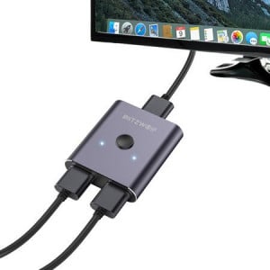 Spliter switch HDMI 2 x 1 4K BlitzWolf BW-HDC2 (gri)