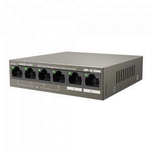 Switch 4 porturi Gigabit PoE+, 2 porturi RJ45 Gigabit, 58W, Management - IP-COM G2206P-4-63W