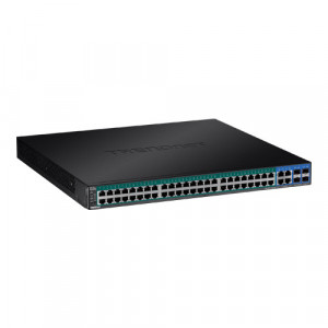 Switch 52 porturi Gigabit Web Smart, 48 x PoE+, 4 x Gigabit/SFP - TRENDnet TPE-5240WS