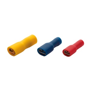 Terminale de tip mama complet izolate, sec. transv. 1.5-2.5mm, lat. soclului 0.8x6.35mm, 200buc/set IPFD-2638