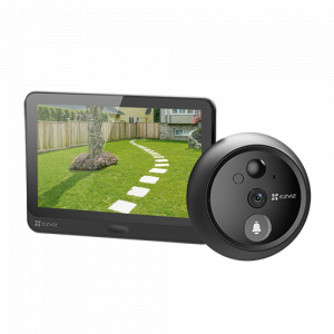 Vizor electronic smart EZVIZ, Wi-Fi, FullHD 1080P, monitor 4.3 inch, acumulator 4600mAh, senzor miscare PIR, slot SDcard CS-HP4(2WPFBS)